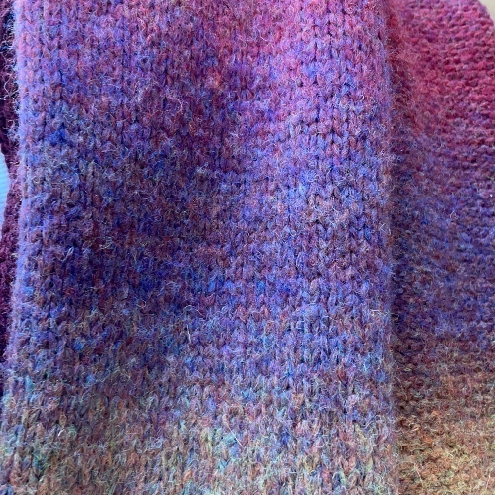 Luukaa Maroon Split Multi Colored Half Open Sweat… - image 8